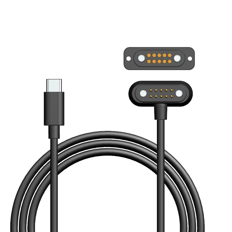 porcelana Cable de Pin de Pogo Magnético de tipo C a 10PIN fabricante