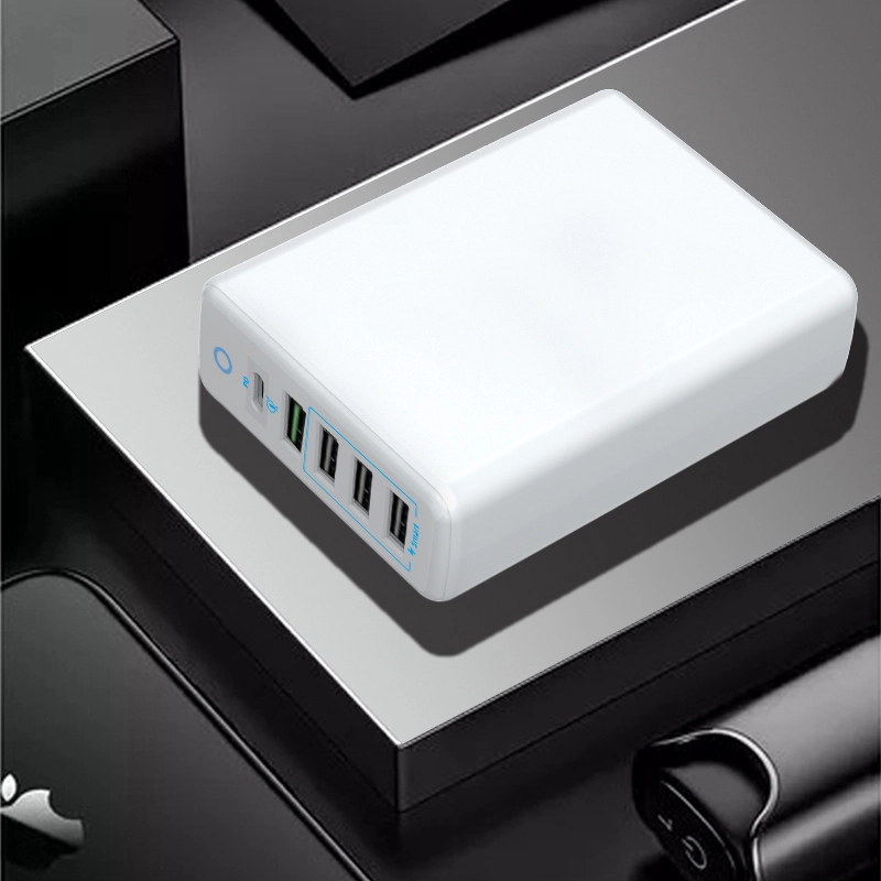 الصين 60W PD شحن سريع USB C شاحن QC 3.0 منفذ و 3 منفذ USB شاحن سريع الصانع