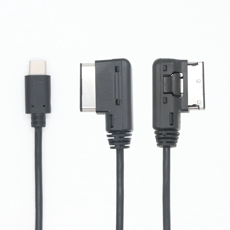 porcelana USB 3.1 Tipo C a AMI MDI MMI Cable de alimentación Adaptador de coche Compatible con V.W fabricante