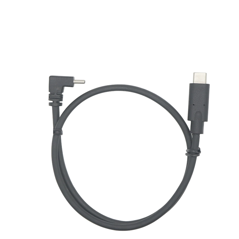 China OEM ODM Up angle USB 3.1 Type C male to Straight USB C male cable manufacturer