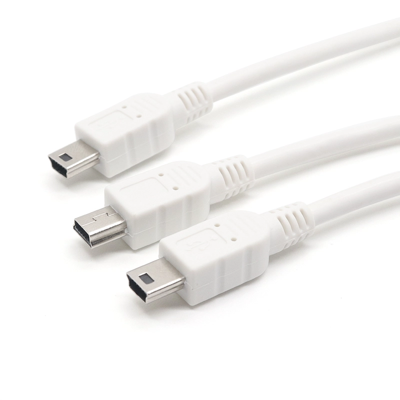 중국 미니 USB ECG 케이블 4.0mm 5 리드 ECG 스냅 버튼 미니 5pin USB 남성 케이블 제조업체