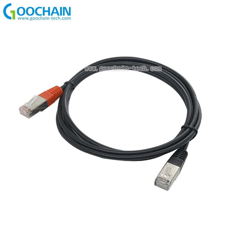 중국 사용자 정의 RJ45 8P8C 남성 남성 케이블에 차폐 된 커넥터가있는 케이블 제조업체