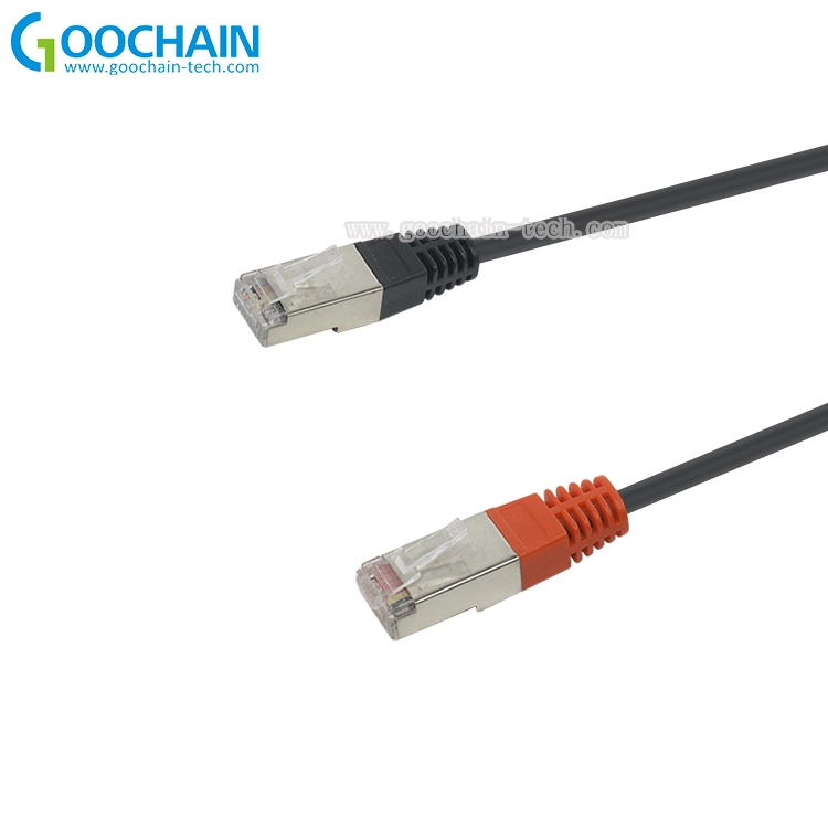 중국 사용자 정의 RJ45 8P8C 남성 남성 케이블에 차폐 된 커넥터가있는 케이블 제조업체
