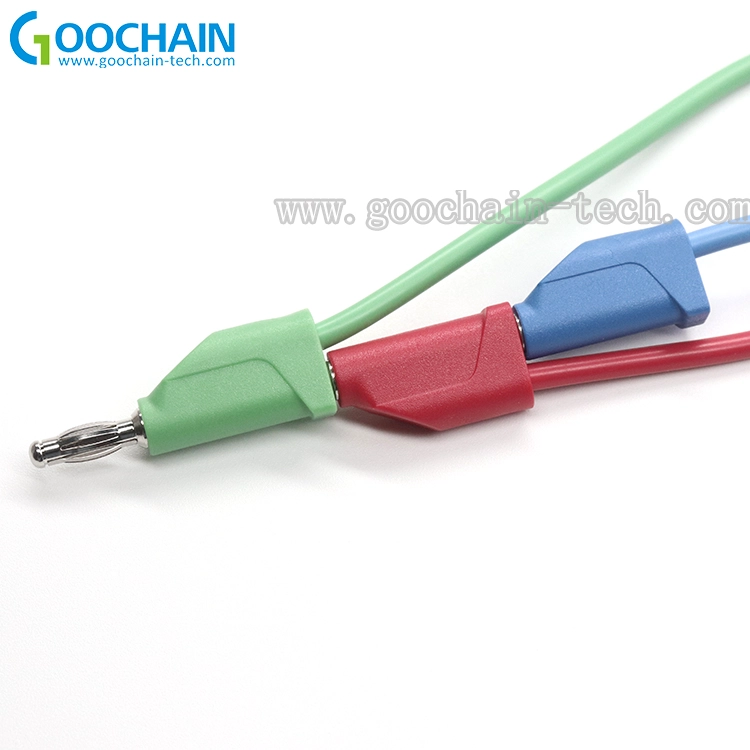 porcelana Custom 4.0mm Apilado Plátano Cable de parche fabricante