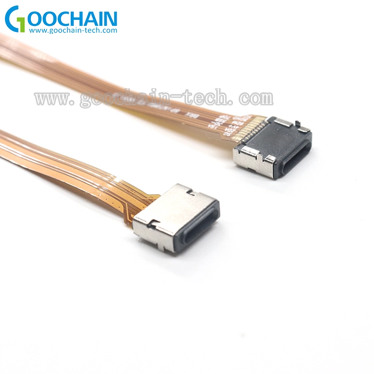 China Aangepaste platte FPC FFC FPV Lightning 8-pins mannelijk naar bliksem 8-pins vrouwelijke verlengkabel fabrikant