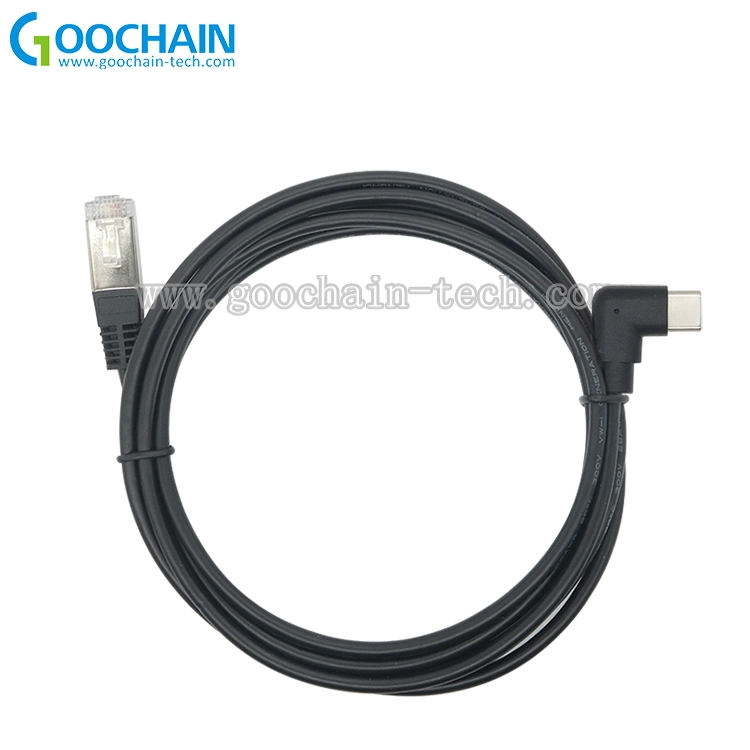 Chine Cadre USB de 90 degrés personnalisé Câble Ethernet RJ45 8P8C fabricant