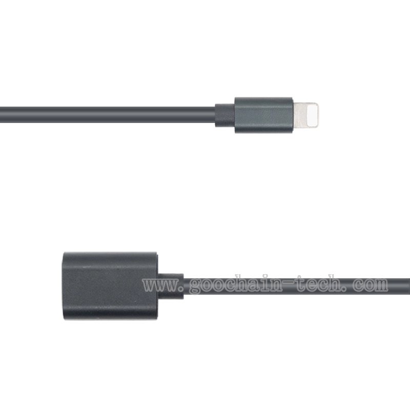 China Benutzerdefiniertes Lightning-Verlängerungskabel Stecker auf Buchse Lightning-Extender-Dockkabel für iPhone Hersteller