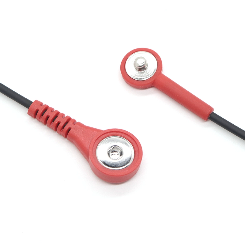 Chine Câble à pression ECG mâle à femelle enduit de caoutchouc 3,5 mm 4,0 mm pour machines Tens ems fabricant