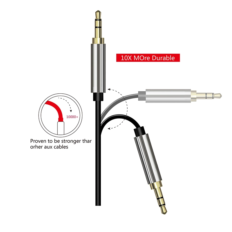 Cina Cavo audio stereo TPE maschio-maschio da 3,5 mm con rivestimento in rame OEM produttore
