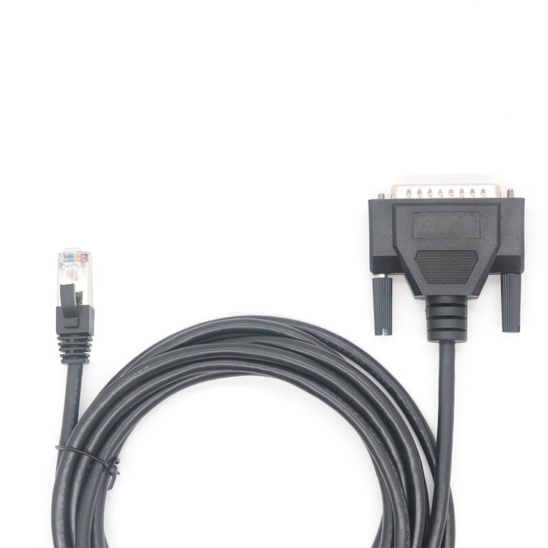 中国 定制 DB25 公头转 RJ50 10P10C 公头调制解调器控制台电缆 制造商