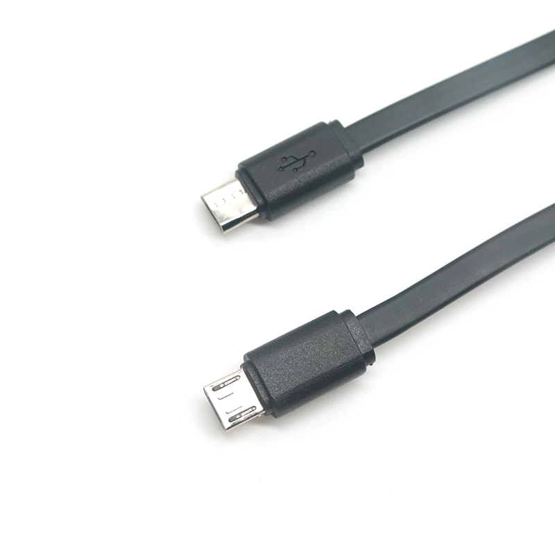 Çin Düz erişte mikro USB Erkek erkek otg adaptör kablosu üretici firma