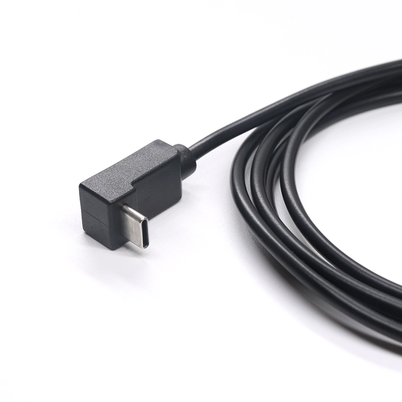 China 3A 5A Carregamento rápido tipo usb macho para cabo usb tipo C de ângulo para cima e para baixo para dispositivos de jogos fabricante