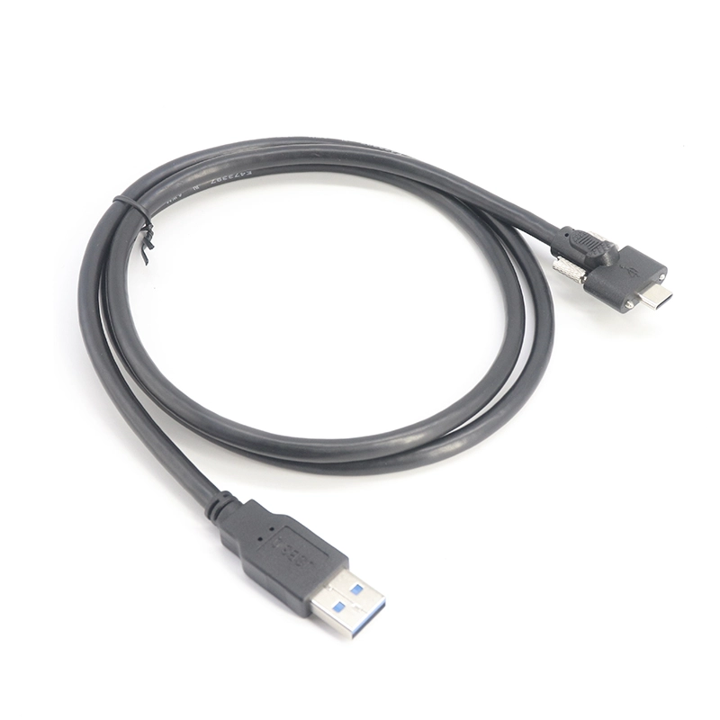 Cina Cavo USB 3.0 standard tipo C con bloccaggio a doppia vite per montaggio a pannello produttore