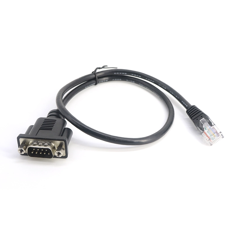 China RS232 DB9 macho para cabo serial macho RJ45 8P8C fabricante