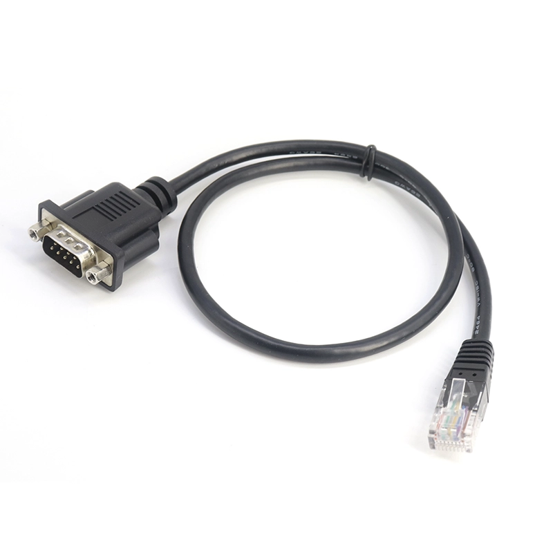 China RS232 DB9 macho para cabo serial macho RJ45 8P8C fabricante