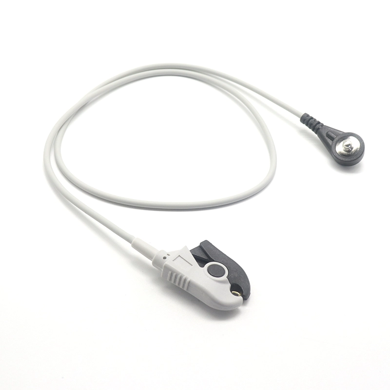 China 3,5 mm 4,0 mm macho ecg encaixe no cabo de cabo de ligação de pinça/agarrador de clipe de EKG fabricante