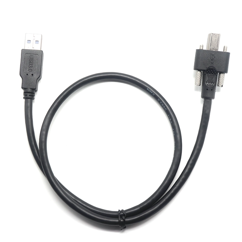 중국 표준 USB 3.0 A 남성-이중 나사 잠금 USB B 남성 프린터 케이블 제조업체
