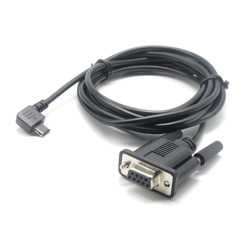 중국 Brocade 스위치 용 DB9 암 ~ 90도 직각 미니 usb 12pin 직렬 콘솔 케이블 제조업체