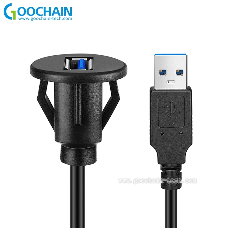 Chine Câble d'extension de tableau de bord étanche USB 3.0 pour tableau de bord de voiture, bateau, moto, camion fabricant