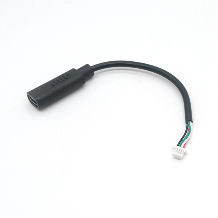 중국 USB 2.0 유형 C 암-SH1.0 피치 -4Y 흰색 하우징 터미널 와이어 제조업체