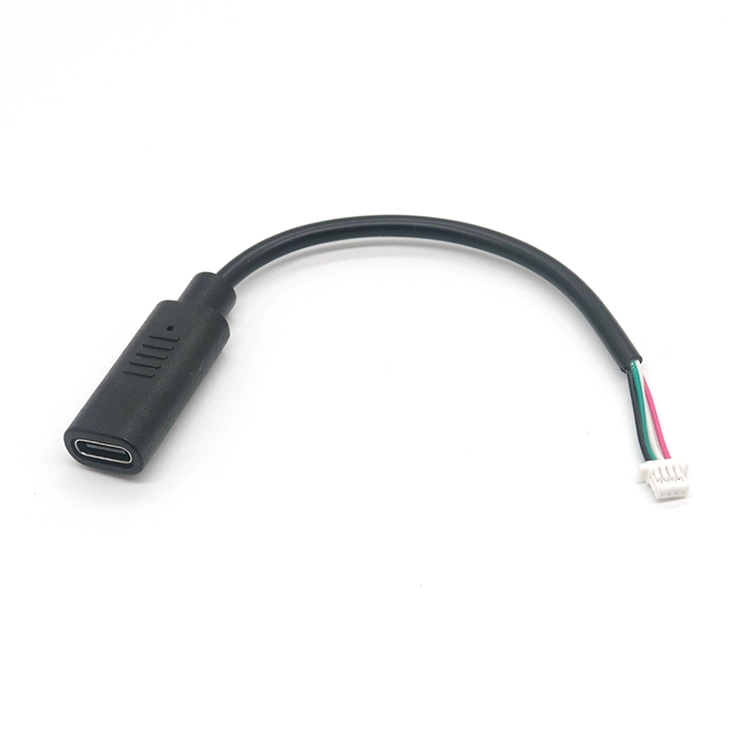 중국 USB 2.0 유형 C 암-SH1.0 피치 -4Y 흰색 하우징 터미널 와이어 제조업체