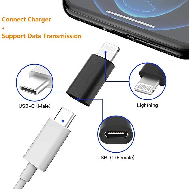 China Adaptador USB C fêmea para relâmpago de 8 pinos adaptador OTG Cabo para iPhone e iPad fabricante