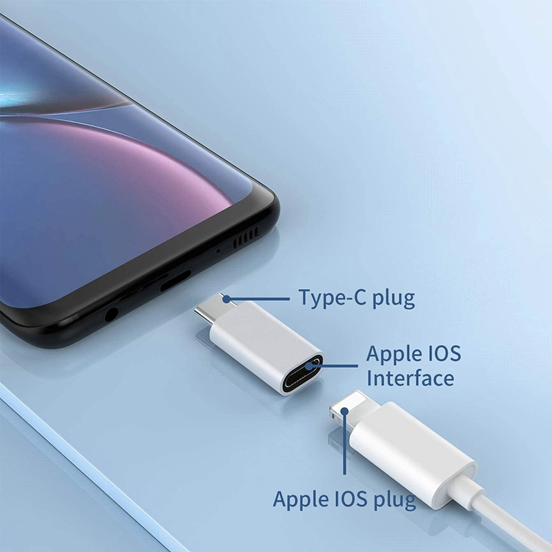 中国 Lightning 母头转 USB C 公头转接头 制造商