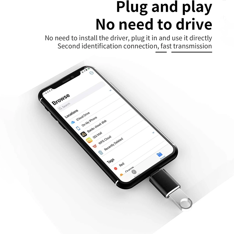 中国 适用于 iPhone 的 Lightning 公头转 USB3.0 母头适配器 OTG 电缆 制造商