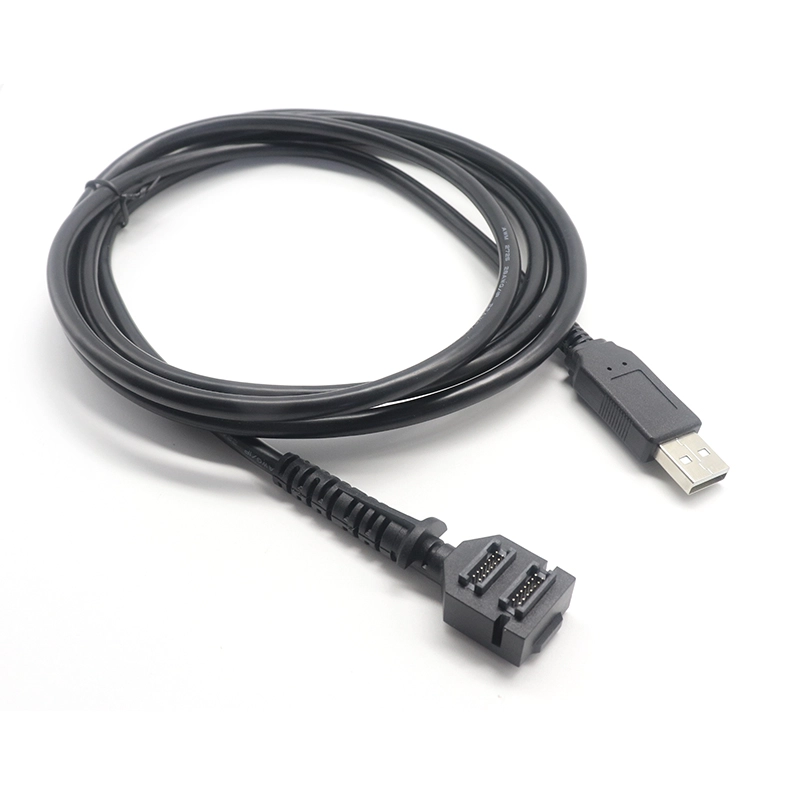 China Verifon USB Cable for VX 805/820 Scan Cable USB 2.0 A Male to Double 14Pin Pitch 1.27 IDC Cable manufacturer