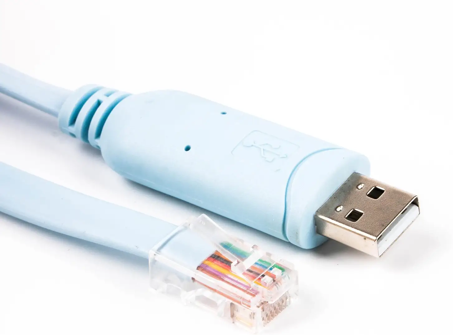 Chine Câble de console USB de remplacement pour câble de routeur Cisco Câble adaptateur Ftdi Chipset USB vers Rj45 pour ordinateurs portables sous Windows, Mac, Linux fabricant