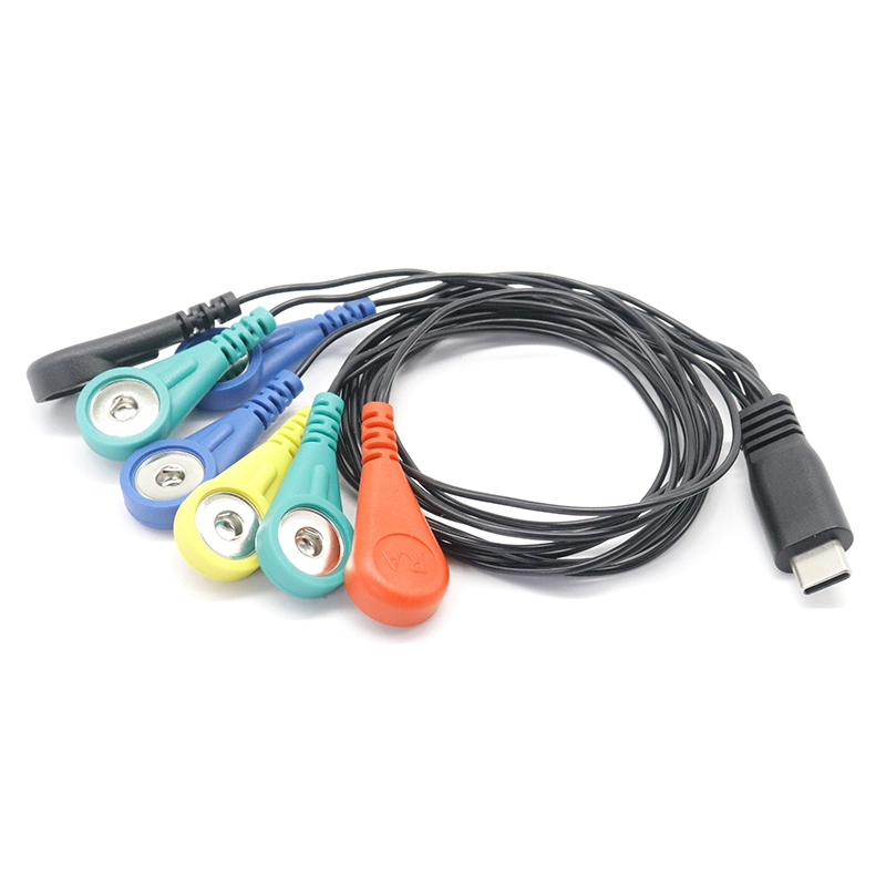 porcelana Monitor de paciente 7 derivaciones USB Tipo C ECG/EKG/EMG Holter Cable Leadwire Cable fabricante
