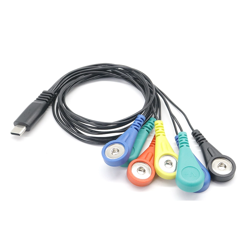 porcelana Monitor de paciente 7 derivaciones USB Tipo C ECG/EKG/EMG Holter Cable Leadwire Cable fabricante