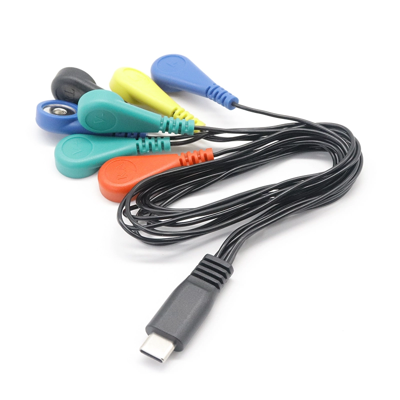 porcelana Monitor de paciente 7 derivaciones USB Tipo C ECG/EKG/EMG Holter Cable Leadwire Cable fabricante