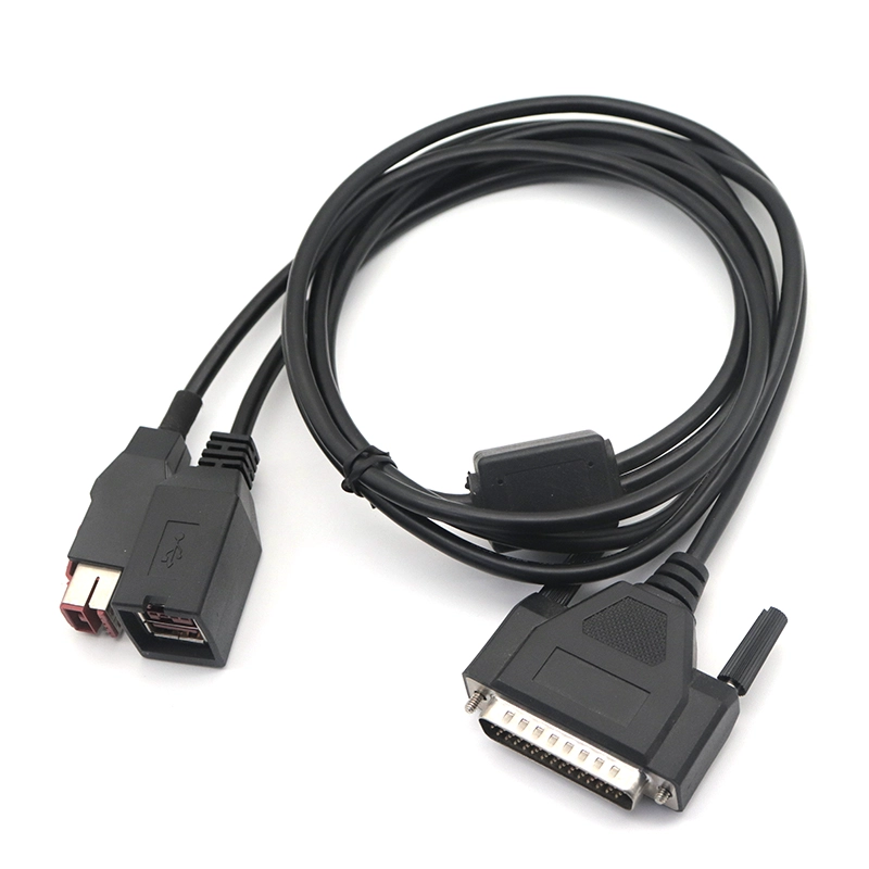Cina OEM ODM Retail 12V 24V PoweredUSB femmina cavo con cavo connettore HDB 44Pin produttore