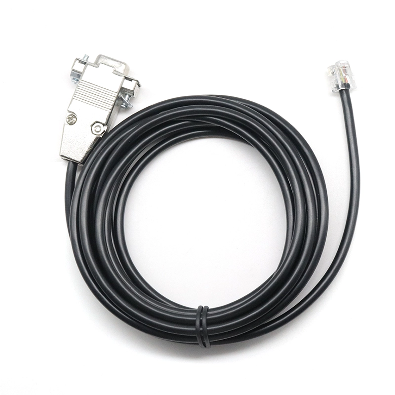China Null modem DB9 Serial RS232 female to RJ12 6P6C Adapter Cable for APC PDU 940-0144A manufacturer