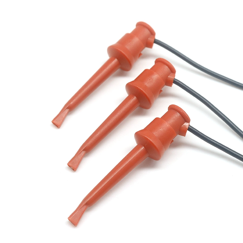 Chine 3,5mm 4,0mm électrocardiogramme Clamp test Hook Clamp test Lead Copper Soft Cable Lead fabricant