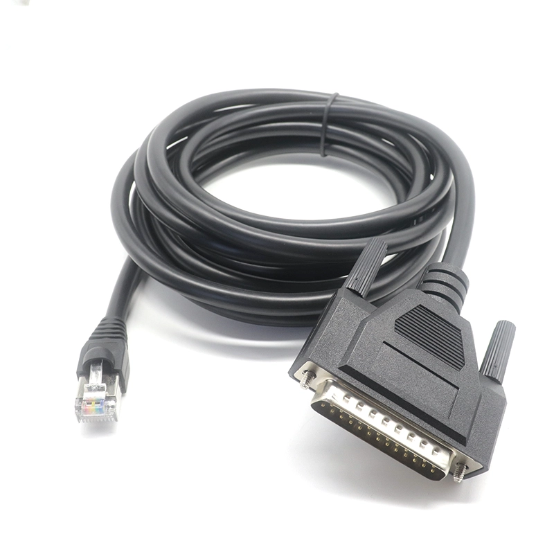 中国 串行电缆 RJ45 公头到 DB25 公头 Cisco DB25 到 RJ45 调制解调器/控制台电缆，72-3663-01 制造商