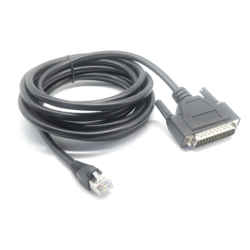 中国 串行电缆 RJ45 公头到 DB25 公头 Cisco DB25 到 RJ45 调制解调器/控制台电缆，72-3663-01 制造商