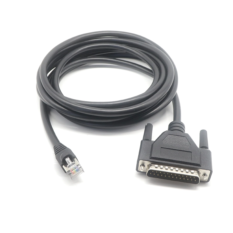 中国 串行电缆 RJ45 公头到 DB25 公头 Cisco DB25 到 RJ45 调制解调器/控制台电缆，72-3663-01 制造商