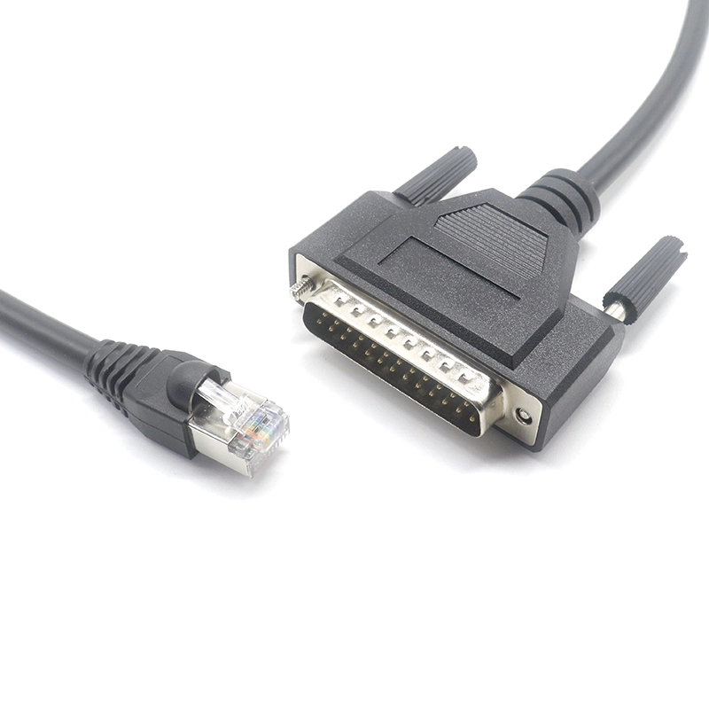中国 串行电缆 RJ45 公头到 DB25 公头 Cisco DB25 到 RJ45 调制解调器/控制台电缆，72-3663-01 制造商