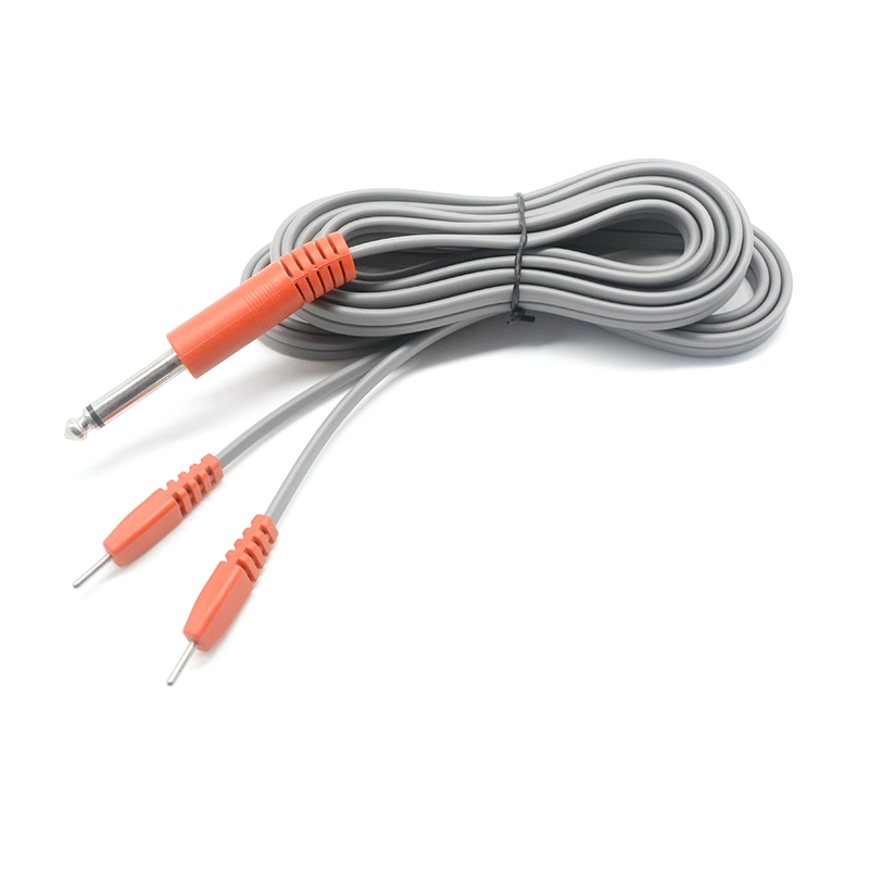 China Fio condutor DEZENAS EMS 2,0MM Eletrodo de unidade de dezenas para fio condutor de ECG de 6,35 mm de 1/4 de polegada fabricante