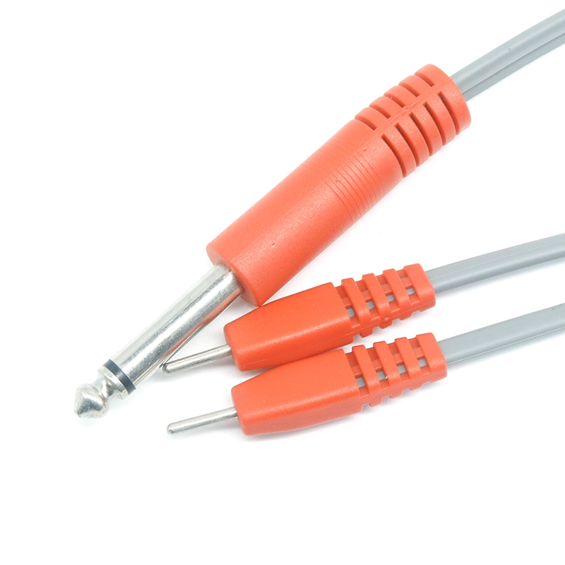 China Fio condutor DEZENAS EMS 2,0MM Eletrodo de unidade de dezenas para fio condutor de ECG de 6,35 mm de 1/4 de polegada fabricante
