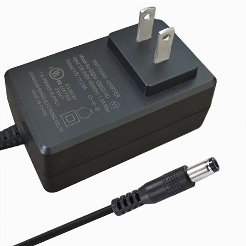 中国 UL 认证 12V 2A 电源交流转直流适配器，交流 100-240V 转直流 12 伏变压器 制造商