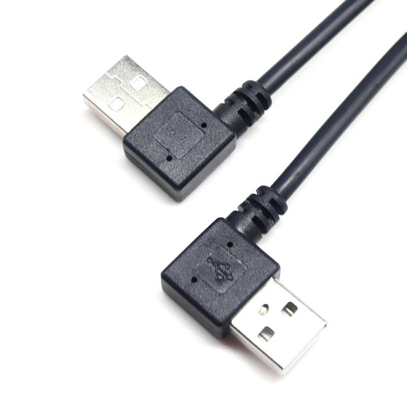 Chine Câble séparateur USB A à angle droit personnalisé USB C  angle à 90 degrés micro B fabricant