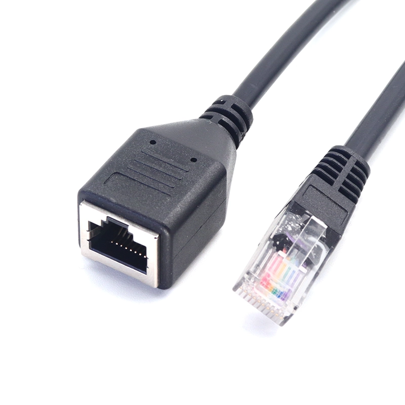 China Custom RJ45 Male naar RJ45 Female verlengsnoer met aan/uit schakelaar fabrikant