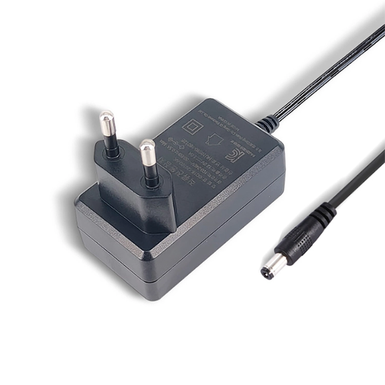 中国 定制欧盟美国英国 KC Pug 12W 12V 1A 壁挂式 AC/DC 插头电源适配器 制造商