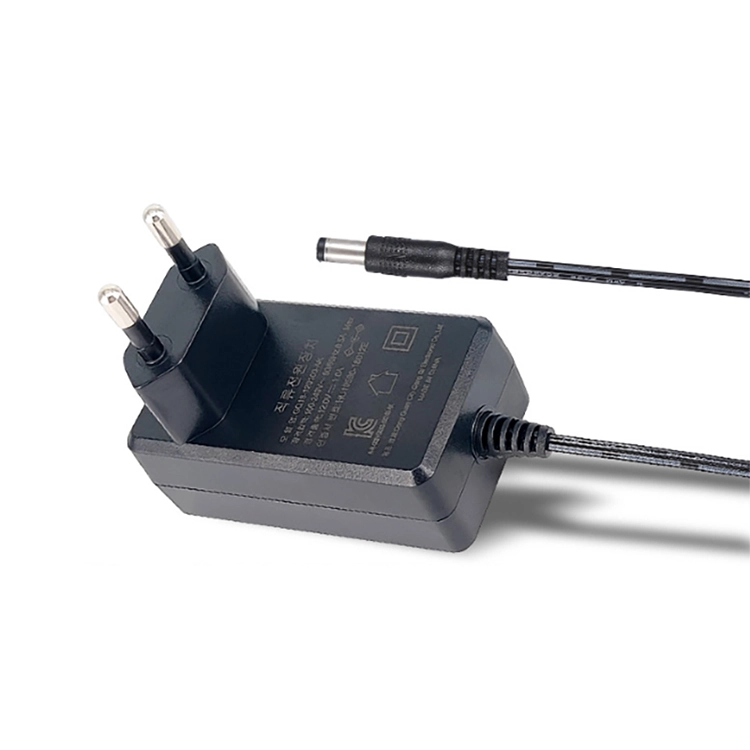 中国 定制欧盟美国英国 KC Pug 12W 12V 1A 壁挂式 AC/DC 插头电源适配器 制造商
