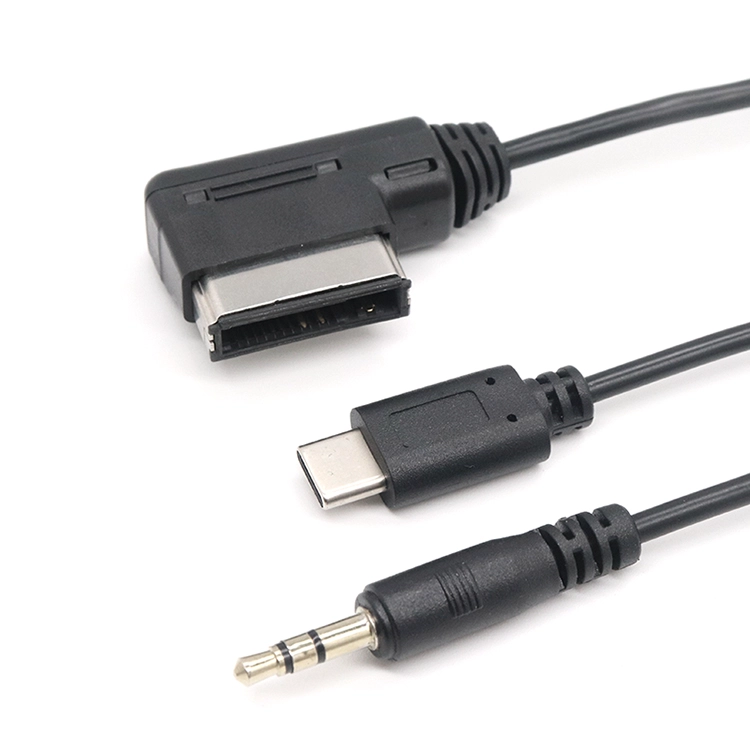China Op maat gemaakte AMI MDI DC3.5 tripole audio  Type-C-kabel verbindt mobiele telefoons en tablets voor Volkswagen Audi fabrikant