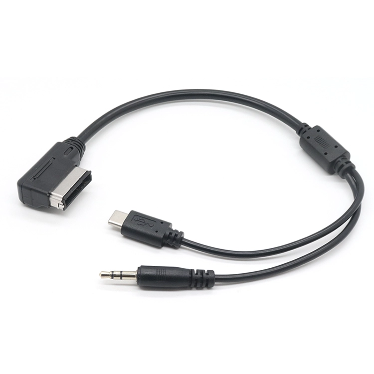 China Op maat gemaakte AMI MDI DC3.5 tripole audio  Type-C-kabel verbindt mobiele telefoons en tablets voor Volkswagen Audi fabrikant