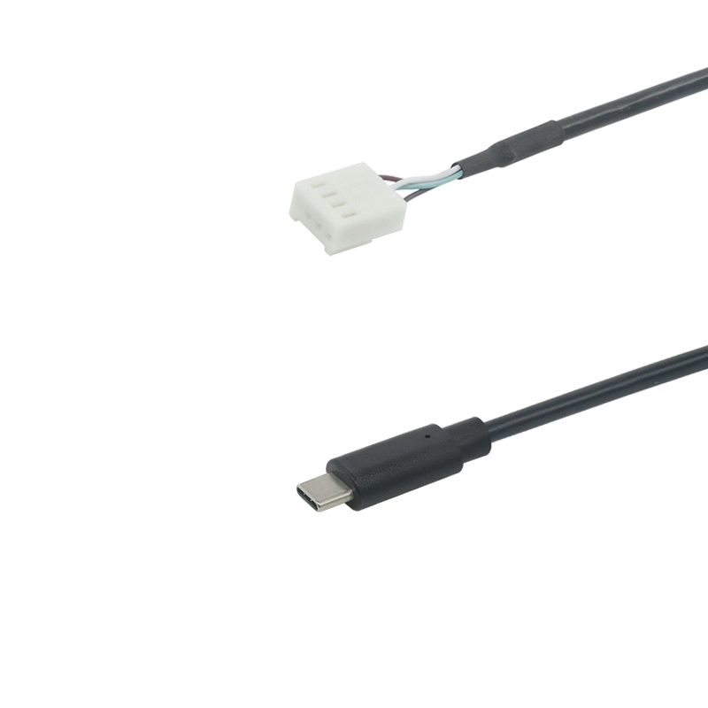 China Benutzerdefinierter USB-C-Typ-C-Stecker auf JST-PH 2.0 4-poliger Anschlussstecker Molex-Kabel mit weiblichem Draht Hersteller